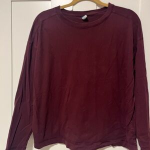 Old Navy Deep Red Crew Neck Top